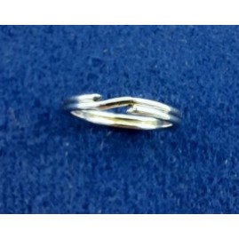 Schlüsselring Stahl vernickelt 14 x 12 x 2mm 10 Stück