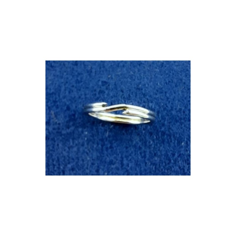 Schlüsselring Stahl vernickelt 14 x 12 x 2mm 10 Stück