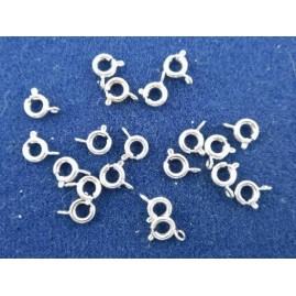 Springringe spring rings Messing Weißbronze o.Ni. 6mm