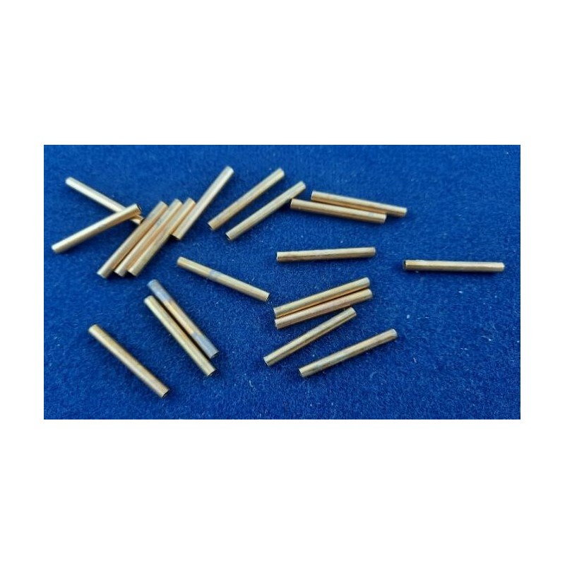 Rohrstücke 24,5mm x 2,8mm x 0,5mm Tombak roh Rohrabschnitte 20 Stück