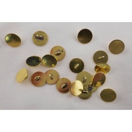 20 Stück Klebeösen 10 x 4,5mm Öse Platte Messing roh - KL1045MS