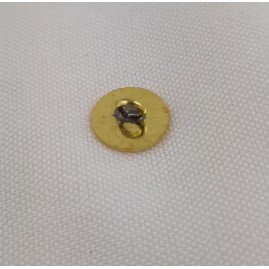20 Stück Klebeösen 10 x 4,5mm Öse Platte Messing roh - KL1045MS
