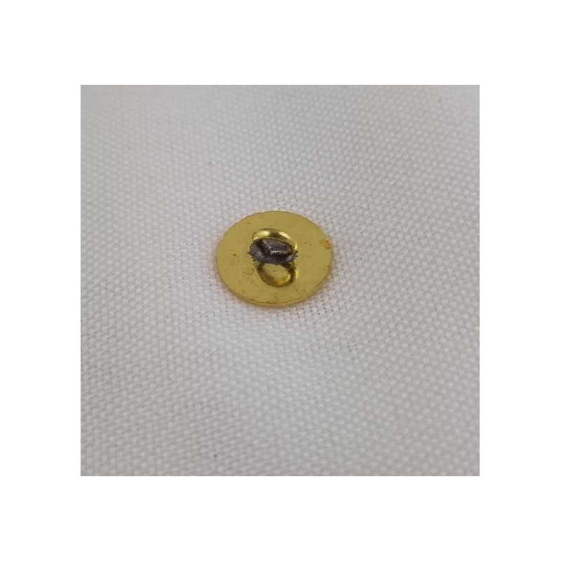 20 Stück Klebeösen 10 x 4,5mm Öse Platte Messing roh - KL1045MS