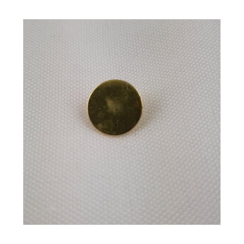 20 Stück Klebeösen 10 x 4,5mm Öse Platte Messing roh - KL1045MS