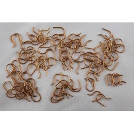 Ohrhaken 12,5 x 10 x 1,0mm Tombak roh 100 Stück