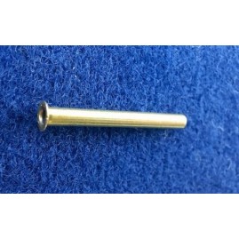 Rohrnieten 19,3 x 3,1 x 2,0 x 1,6mm Messing roh 100 Stück