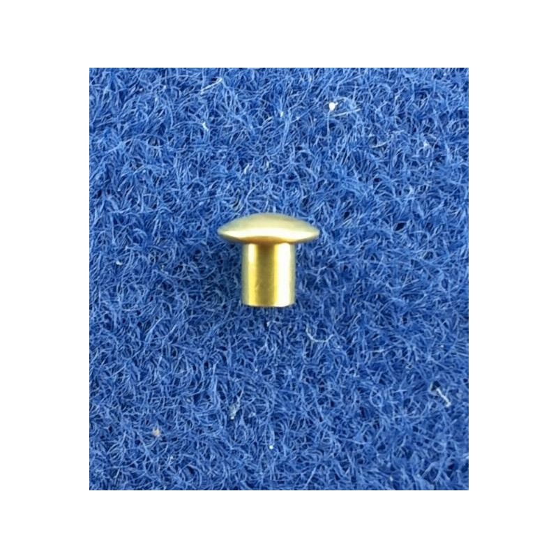 Rohrnieten 3,2 x 2 x 0,3mm Linsenkopf Messing roh - 100 Stück