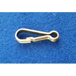 Carabiner 20 x 6,7 x 2,8mm Messing roh 50 Stück