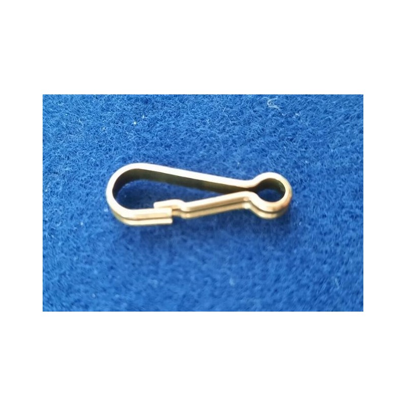 Carabiner 20 x 6,7 x 2,8mm Messing roh 50 Stück