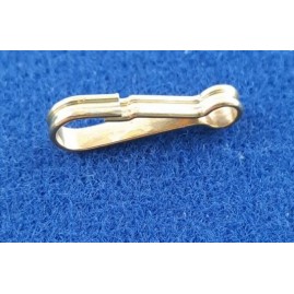 Carabiner 20 x 6,7 x 2,8mm Messing roh 50 Stück