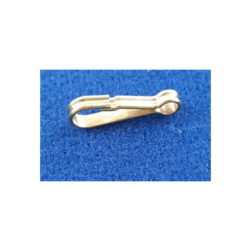 Carabiner 20 x 6,7 x 2,8mm Messing roh 50 Stück