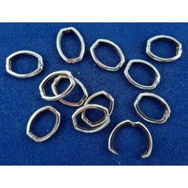 Kettenverkürzerer 26,2 x 20,2mm 3,7 x 2,6mm Verschluss vernickelt 12 Stück