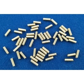 Spiralstücke 10 x 3,2 x 2,2 x 0,5mm Messing roh 50 Stück
