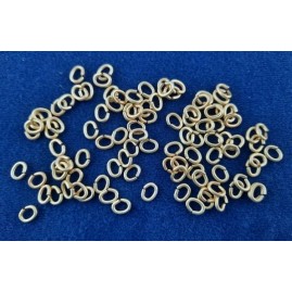 Ringe oval Tombak roh offen 7,7 x 6,0 x 1,4mm 100 Stk.