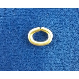 Ringe oval Tombak roh offen 7,7 x 6,0 x 1,4mm 100 Stk.