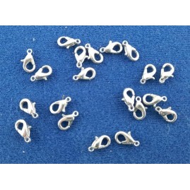 Carabiner 10 x 5,5 x 3mm Öse innen 1,2mm Guß roh 20 Stück