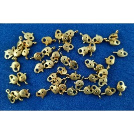 Carabiner Messing roh 12,3 x 7,8mm 50 Stk - CA12378MS