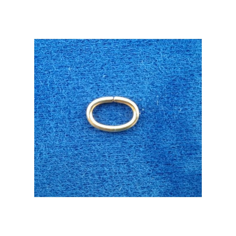 Ringe oval Tombak gebeizt zu 12x8x1,5mm 50 Stk RIOV128015TBGB