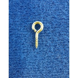 Stiftösen 9,7 x 4,2mm mit Gewinde Messing roh 100 Stk STOE9742MS