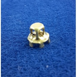 Kalotten 4xLoch 6mm Messing roh - 100 Stk - KA4L6MS