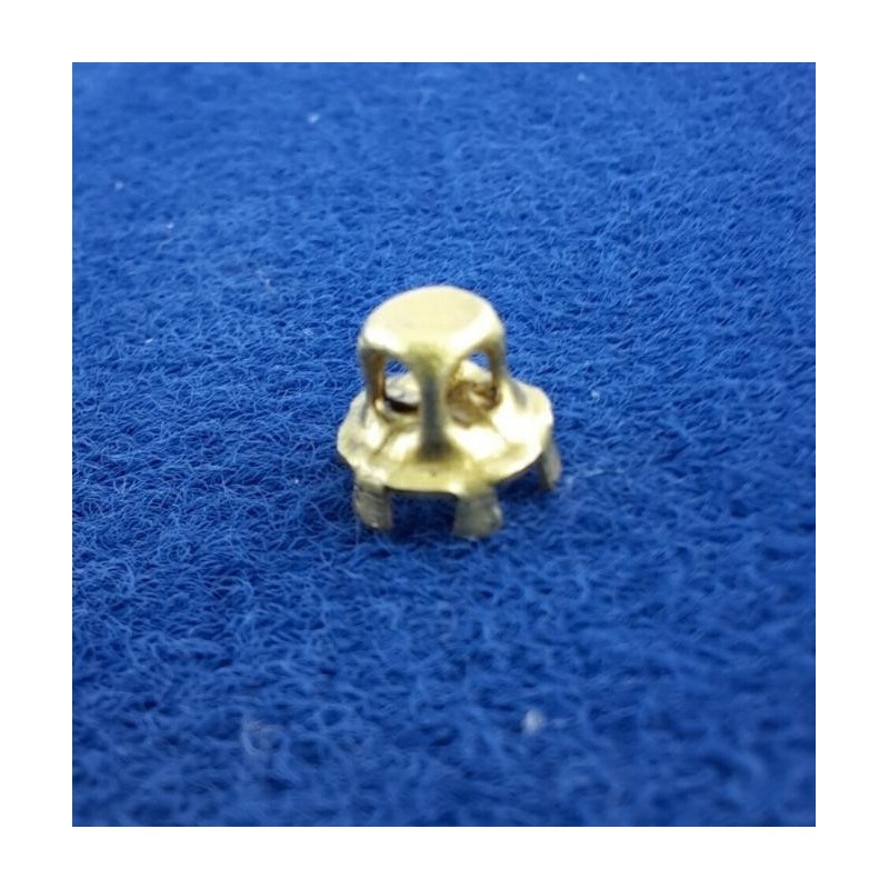 Kalotten 4xLoch 6mm Messing roh - 100 Stk - KA4L6MS