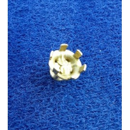 Kalotten 4xLoch 6mm Messing roh - 100 Stk - KA4L6MS