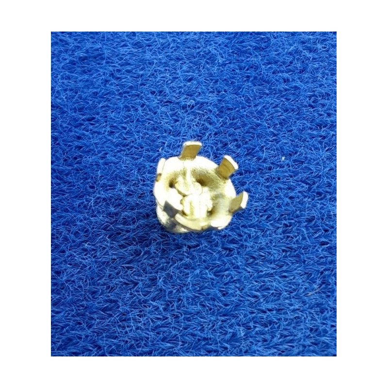 Kalotten 4xLoch 6mm Messing roh - 100 Stk - KA4L6MS