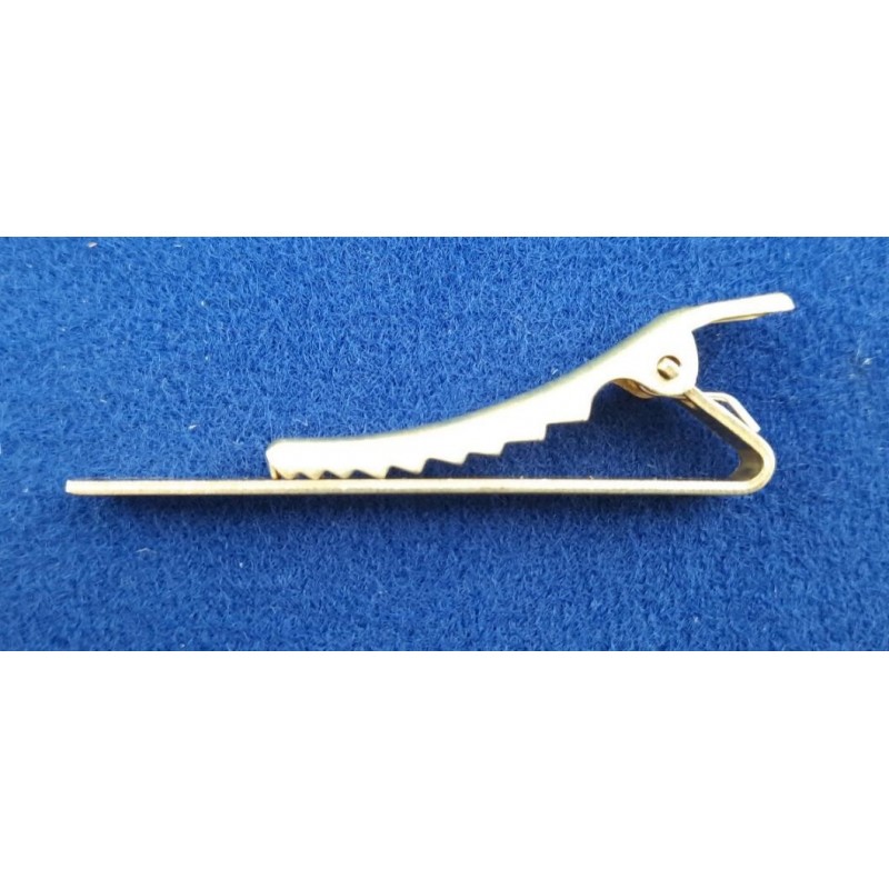 20 Stück Krokodilklemmen Messing 51,4 x 5,3mm Feder Klemmen Messing roh KROKO51453MS