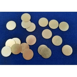 Platte rund 27 x 0,6mm Messing roh 20 Stück PL2706MS