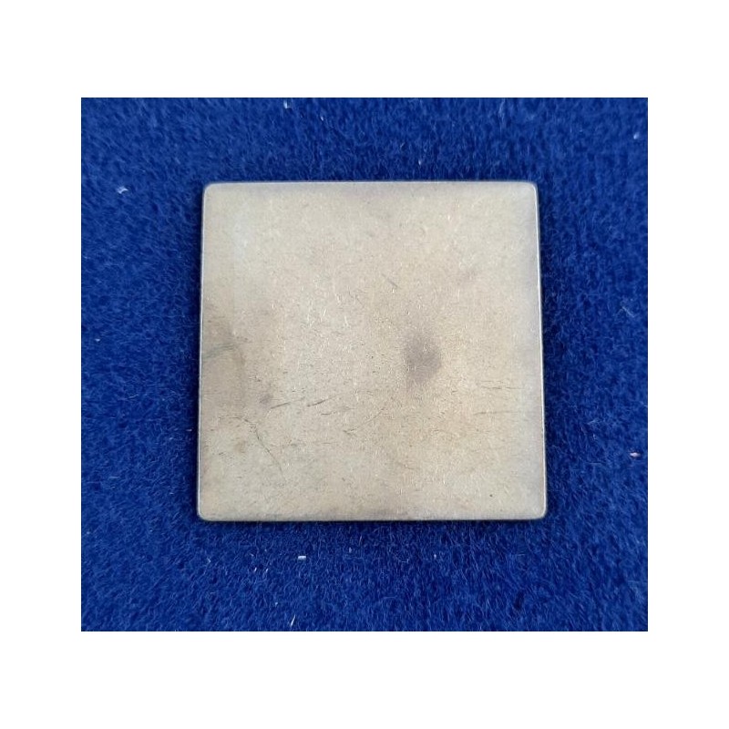 Platte Quadrat 33 x 33 x 0,6mm Messing roh entgratet 20 Stk. - PL333306MS