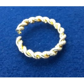 Musterringe Ringe 25 x 19 x 3,4mm offen Alu goldfarbig 20 Stk - MURI2519ALGO