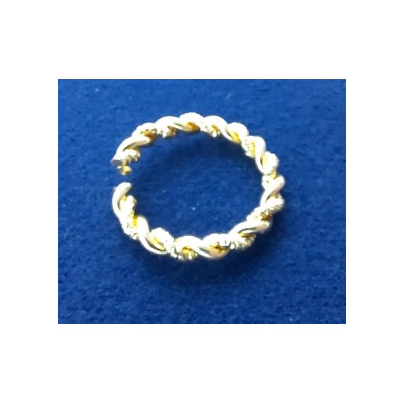 Musterringe Ringe 25 x 19 x 3,4mm offen Alu goldfarbig 20 Stk - MURI2519ALGO