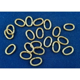 Ringe oval zu 18,5 x 12,5 x 2,3mm Tombak roh 20 Stk - RIOV18512523TB