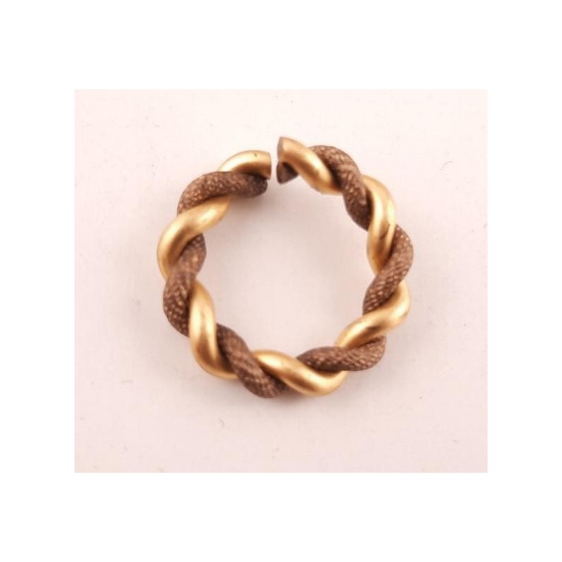 10 Stk. Musterringe Ringe offen 20 x 3,9mm Wickeldraht Tombak roh - MURI2039TB