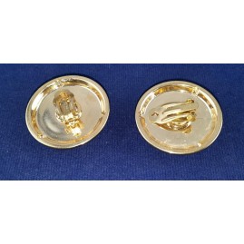 Ohrklemme 36 x 14mm gold schwarz Ohrhaken Feder Oriental Kunststoff - 2 Stück Set - OK3614ORIENT