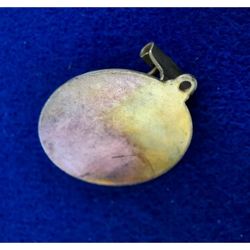 Ohrclip 20mm Messing roh Stift Öse 10 Stk - OC20MSL15