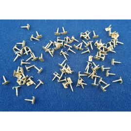 Nägel 8,8 x 1,2mm 1xZacke mit Rille Platte Messing roh 100 Stück NA88121ZMS