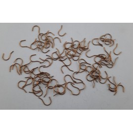 Ohrhaken kurz 15 x 10 x 0,8mm Tombak roh 100 Stück OH151008TB