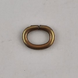 Ringe oval zu 7 x 5,3 x 1,2mm Messing roh 100 Stk RIOV705312MS