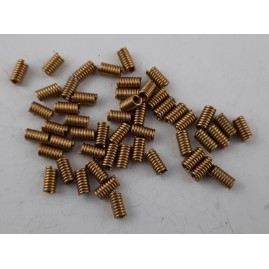 Spiralstücke 4,0 x 8 x 0,8mm Messing roh 50 Stück SPIR40808MS