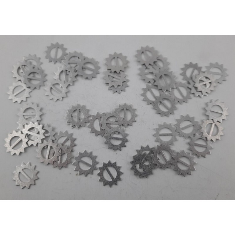 Anhänger Deko Emblem Stern Zacken Steg 50 Stück - EMBSTERN1