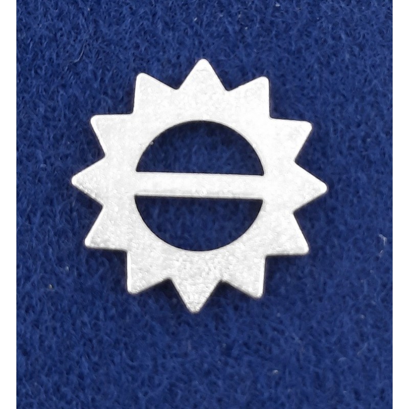 Anhänger Deko Emblem Stern Zacken Steg 50 Stück - EMBSTERN1