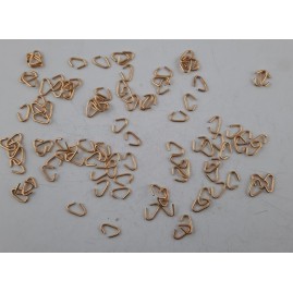 Ringe oval Tombak roh offen 9,6 x 1,0mm 100 Stk. - RIOV9610TB