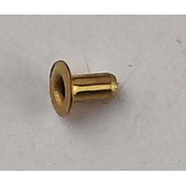 Hohlnieten 3 x 1,5mm Messing roh 100 Stück - HON315MS