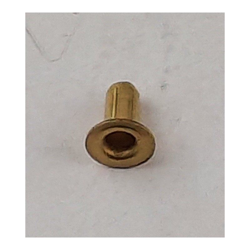 Hohlnieten 3 x 1,5mm Messing roh 100 Stück - HON315MS