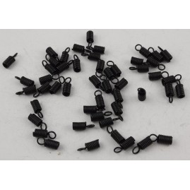 Spiralstücke 4 x 7 x 0,80mm Messing schwarz 50 Stück SPIR4708MSSW