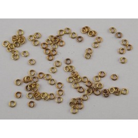 Ringel rund offen 5,5 x 1,2mm Messing roh 100 Stk. - RI5512MS