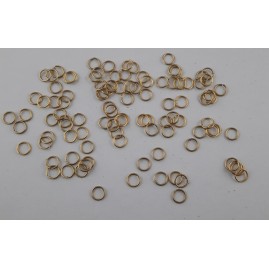 Ringel rund offen 8 x 0,9Messing roh 100 Stk. - RI809MS