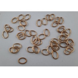 Ringe oval Tombak roh zu 16 x 11,5 x 1,8mm 50 Stk. - RIOV1611518TB