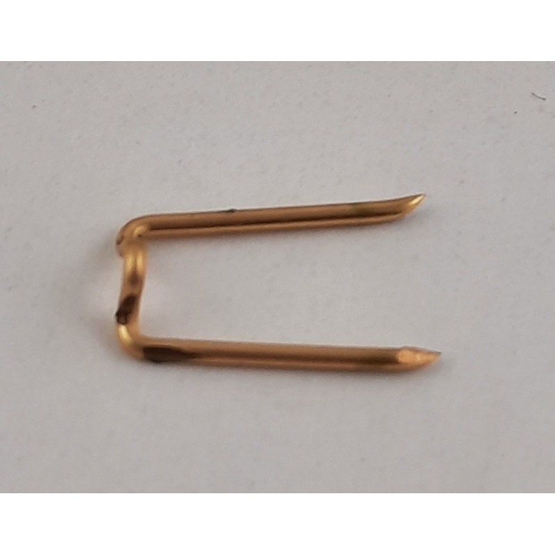 100Stk Steckklammern 15 x 8 x 4 x 1mm Tombak roh - STKL15841TB